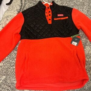 Magellan Mens outdoor Holiday Qtr Snap Jacket
- Caviar/poppy red NWT